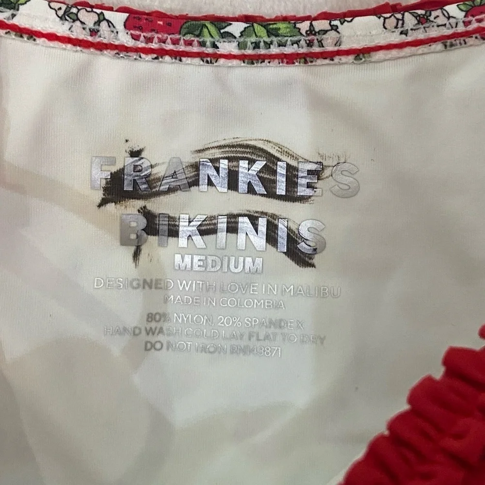 New! Frankies Bikinis divine String Bikini Bottom Berry In Love 3767